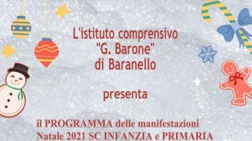 Programma delle manifestazioni di Natale – IC “G. Barone” di Baranello
