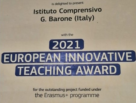 Scopri di più sull'articolo Programma Erasmus+ – Roma 20 dicembre 2021 – Premiato l’IC “G. Barone” di Baranello